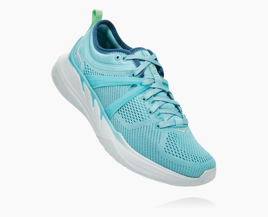 Hoka Australia One One Tivra - Womens Running Shoes Blue/White - MOXAH-5298